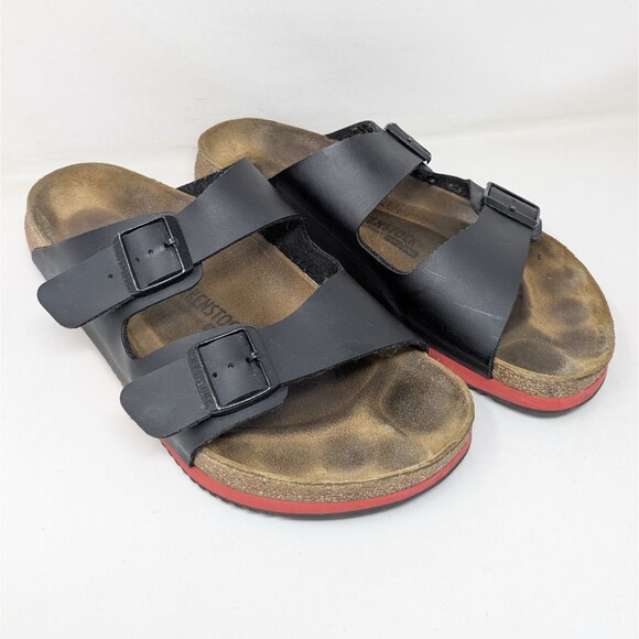 Birkenstock Arizona Prof Black Birko-Flor Sandals Men\'s Size 47 US 14 Regular main image 4